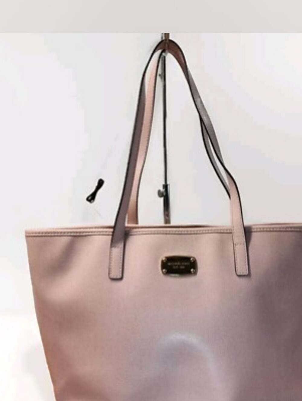 Michael Kors Pink Saffiano Leather Laptop Tote Bag Large